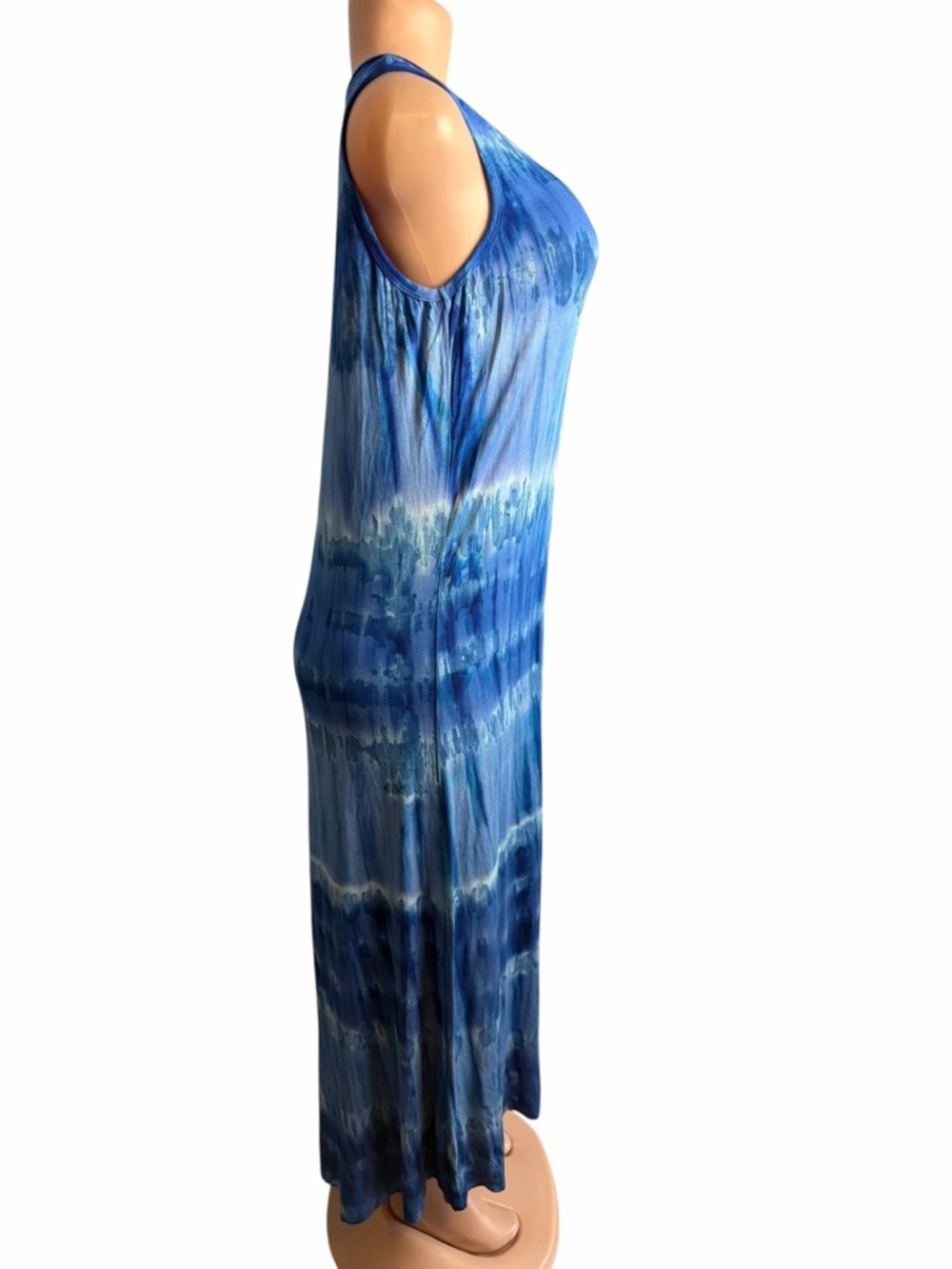 India Boutique Blue Tie-Dye Maxi Dress - Picture 4 of 9